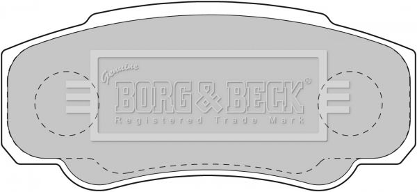 Zestaw klocków hamulcowych, hamulce tarczowe BORG & BECK BBP1763