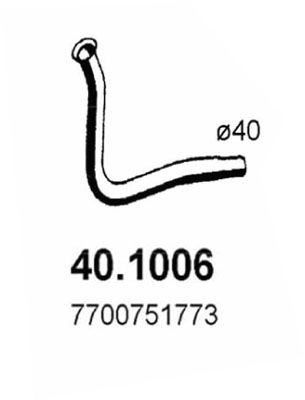 Rura wydechowa ASSO 40.1006