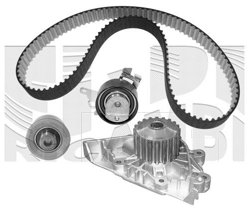 Pompa wodna + zestaw paska rozrządu CALIBER 0384KFW