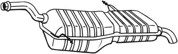 Tłumik końcowy BOSAL 135-087