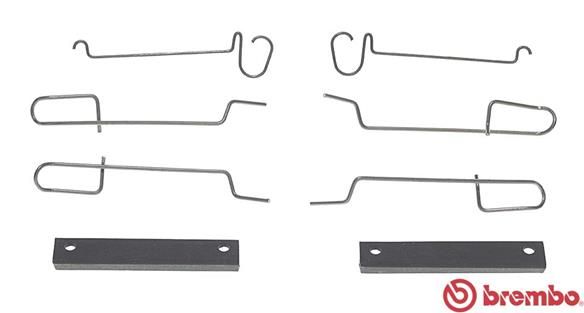 Zestaw akcesoriów, klocki hamulcowe BREMBO A 02 300