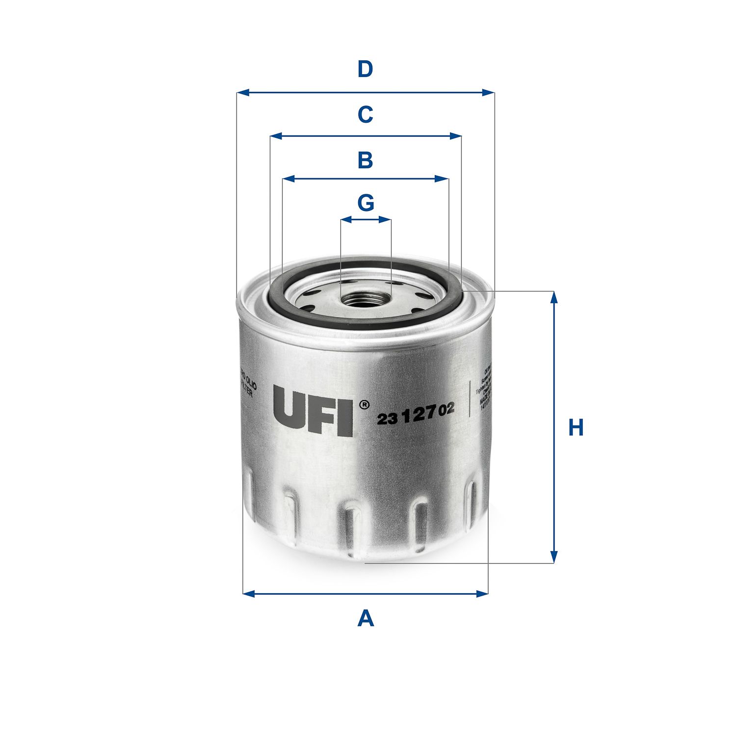 Olejový filter UFI 23.127.02
