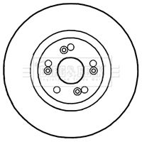 Tarcza hamulcowa BORG & BECK BBD5928S