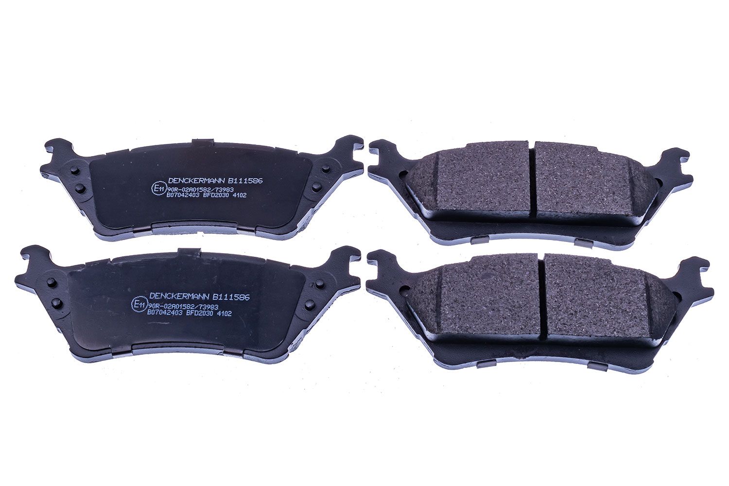 set placute frana,frana disc DENCKERMANN B111586