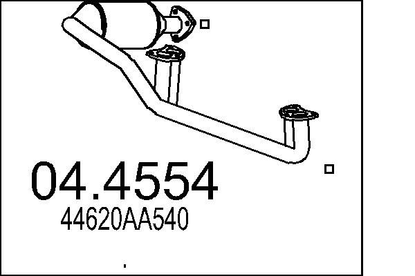Katalizator MTS 44620AA540