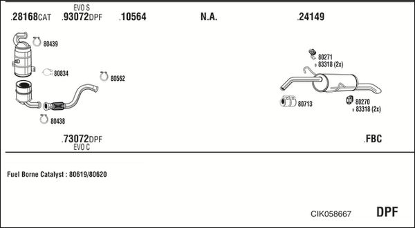 Układ wydechowy WALKER CIK058667
