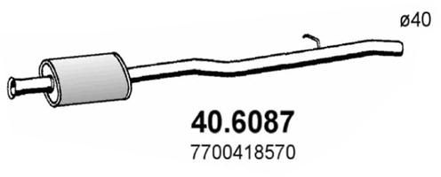 Tłumik środkowy ASSO 40.6087