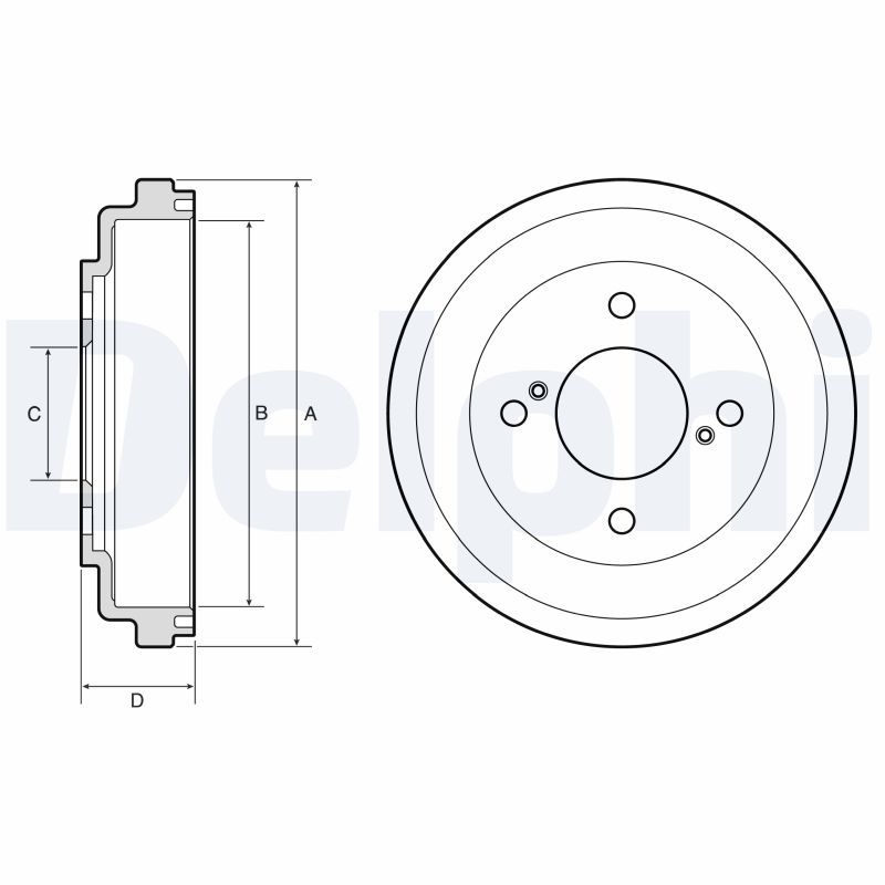 Tambur frana DELPHI BF651