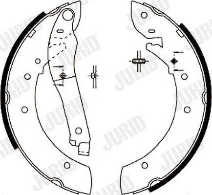Zestaw szczęk hamulcowych JURID 361358J