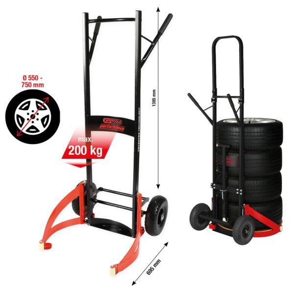 Carucior pneuri KS TOOLS 160.1340