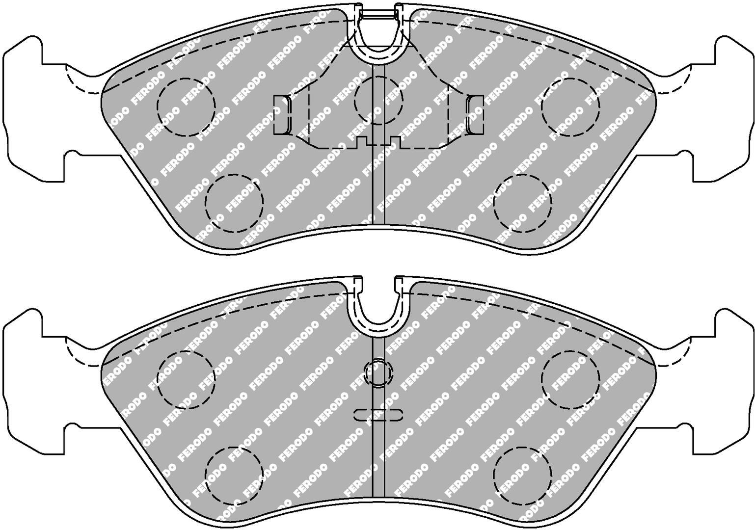 set placute frana,frana disc FERODO FCP584R
