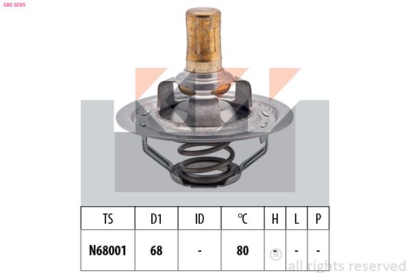 Termostat, środek chłodzący KW 580 309S