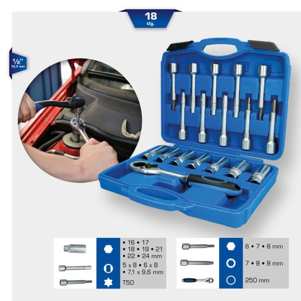 Set scule, tijă piston amortizor BRILLIANT TOOLS BT651250