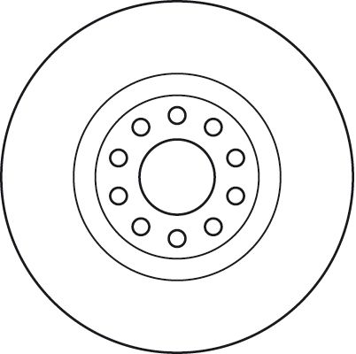 Levně Brzdový kotouč TRW DF6060S