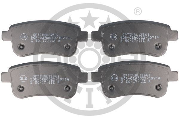 Zestaw klocków hamulcowych, hamulce tarczowe OPTIMAL BP-12561