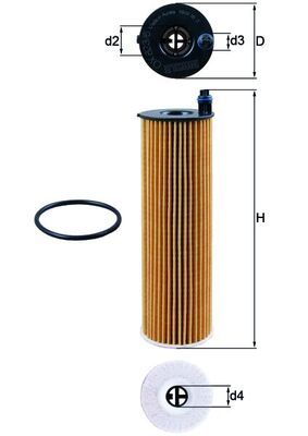 Olejový filtr MAHLE OX 823/6D