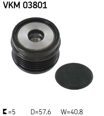 Alternator - sprzęgło jednokierunkowe SKF VKM 03801