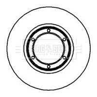 Tarcza hamulcowa BORG & BECK BBD4840