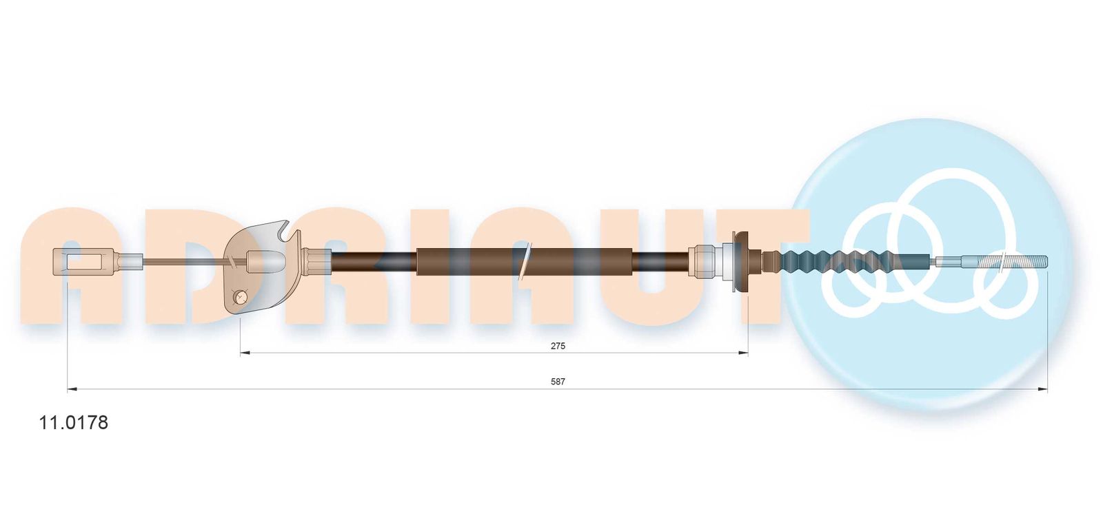 Cablu ambreiaj ADRIAUTO 11.0178
