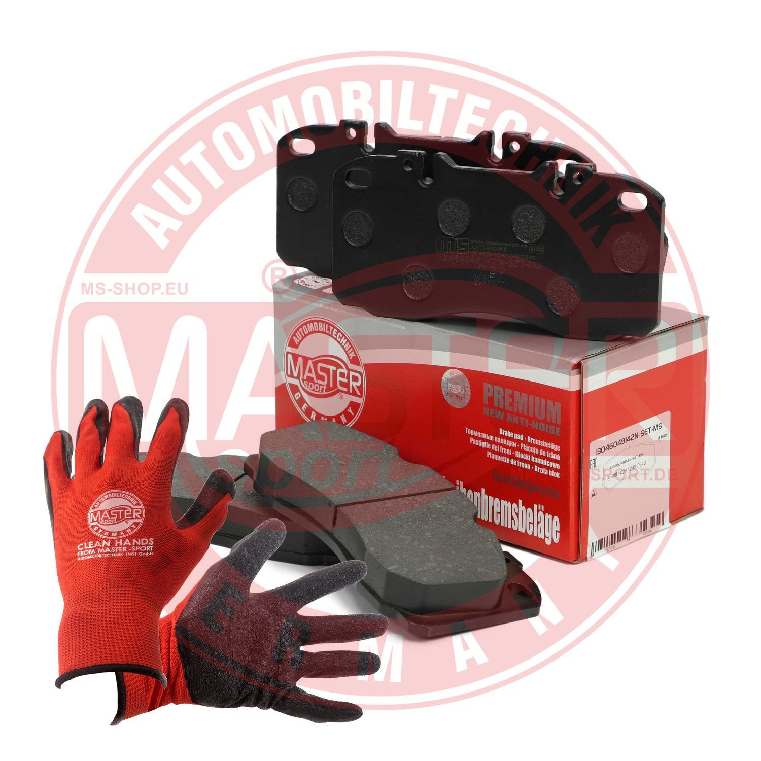 Zestaw klocków hamulcowych, hamulce tarczowe MASTER-SPORT GERMANY 13046049142N-SET-MSP