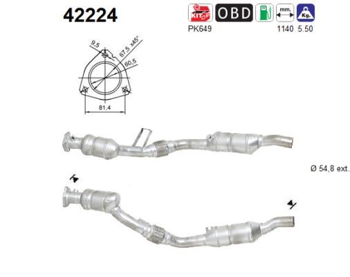 Katalizator AS 8E0254500KX