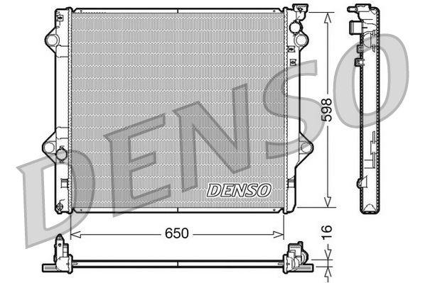 Radiator, racire motor DENSO DRM50048