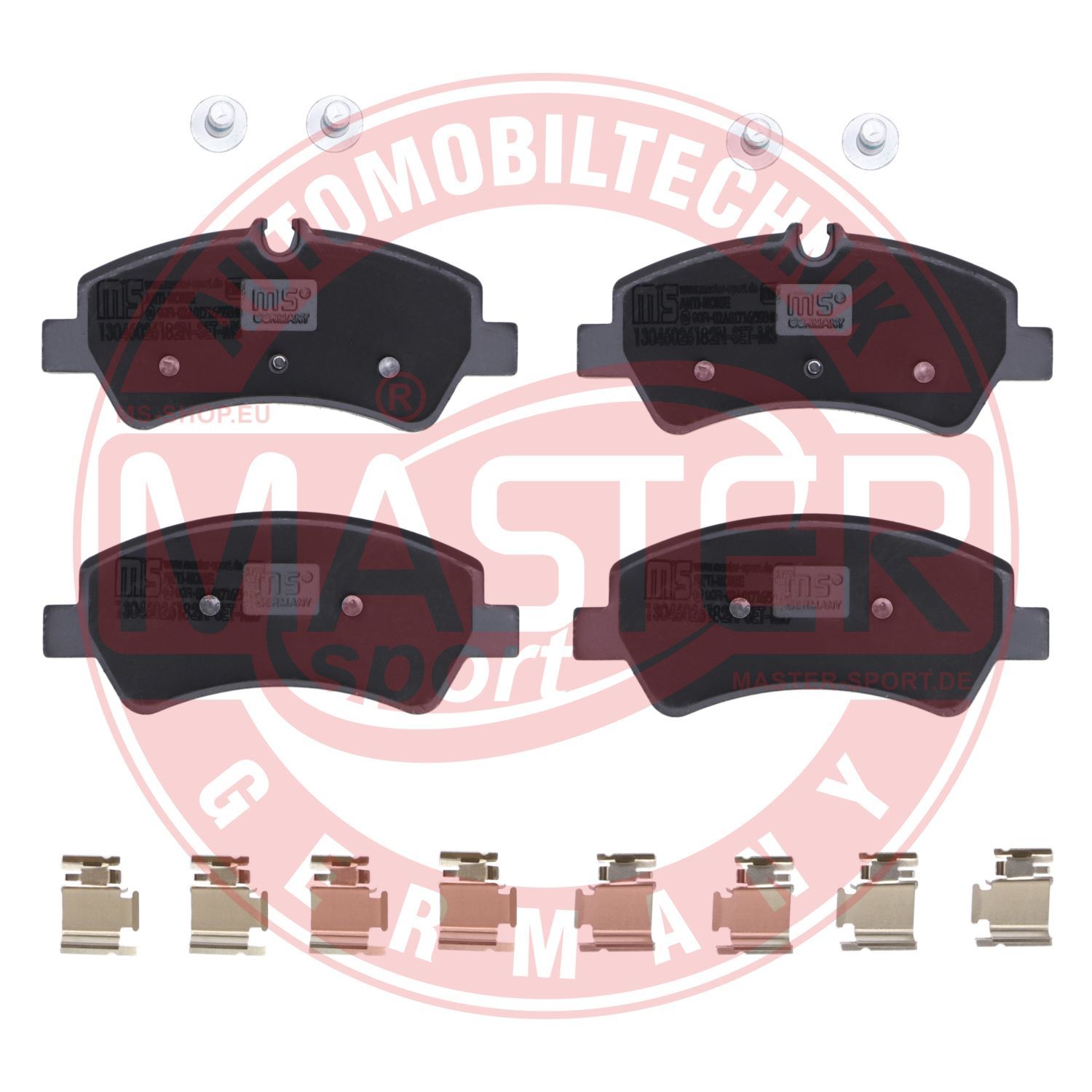 Zestaw klocków hamulcowych, hamulce tarczowe MASTER-SPORT GERMANY 13046026182N-SET-MS