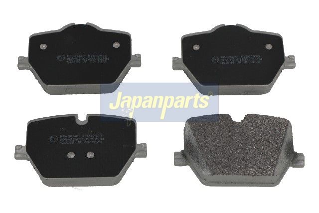 set placute frana,frana disc JAPANPARTS PP-266AF