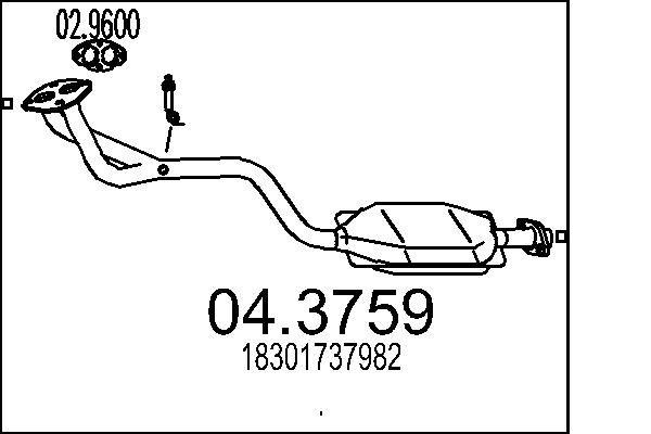 Katalizator MTS 04.3759