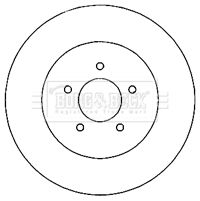 Tarcza hamulcowa BORG & BECK BBD5146