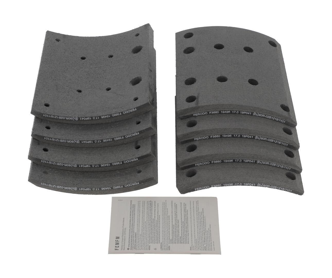 Set garnituri de frictiune, frana tambur FERODO K19488.9-F3660