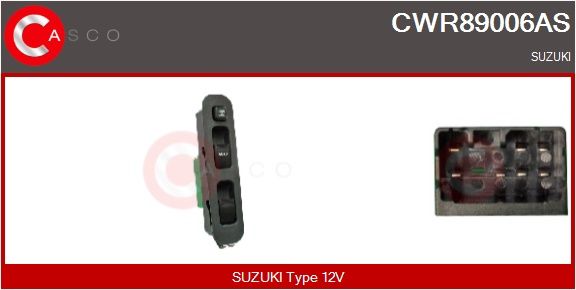 Spínač, zvedací zařízení oken CASCO CWR89006AS