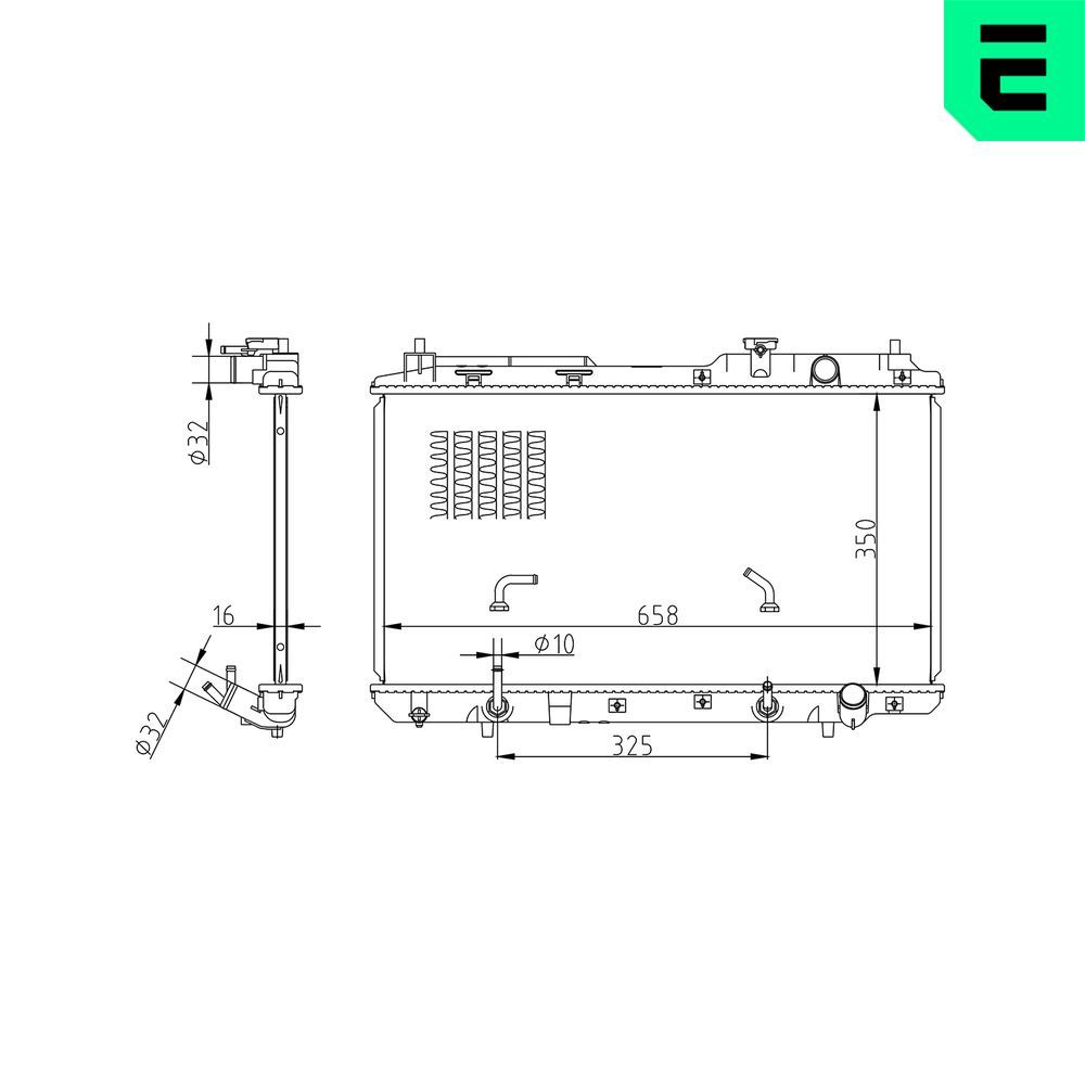Radiator, racire motor ERA 673572