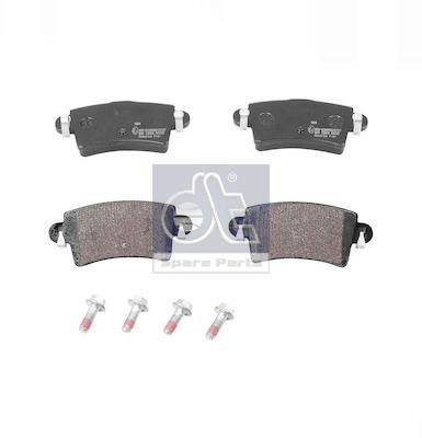 Zestaw klocków hamulcowych, hamulce tarczowe DT SPARE PARTS 6.95118