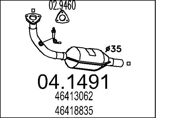 Katalizator MTS 04.1491