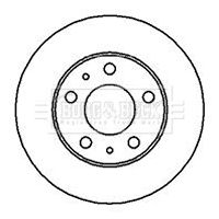 Tarcza hamulcowa BORG & BECK BBD5112