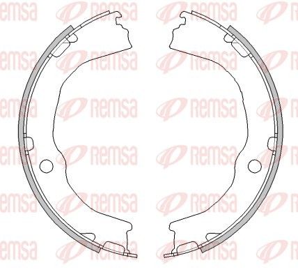 Szczęka hamulcowa, hamulec postojowy REMSA 4481.00