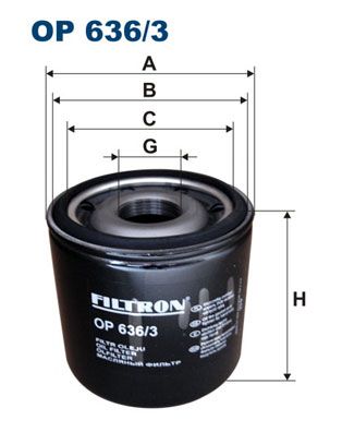 Olejový filtr FILTRON OP 636/3