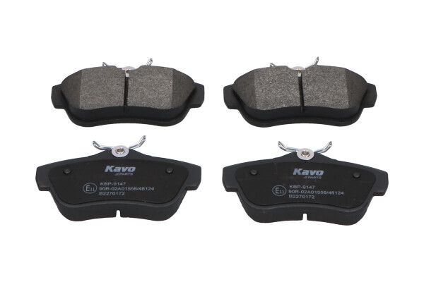 set placute frana,frana disc KAVO PARTS KBP-9147