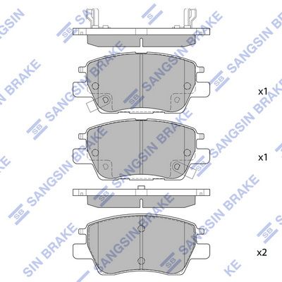 set placute frana,frana disc HI-Q SP4009