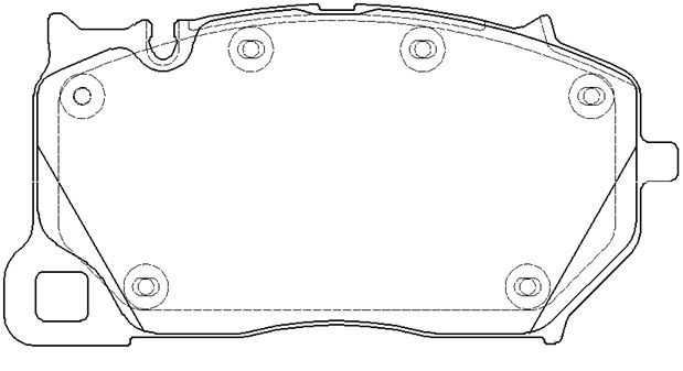Zestaw klocków hamulcowych, hamulce tarczowe KAWE 1743 20