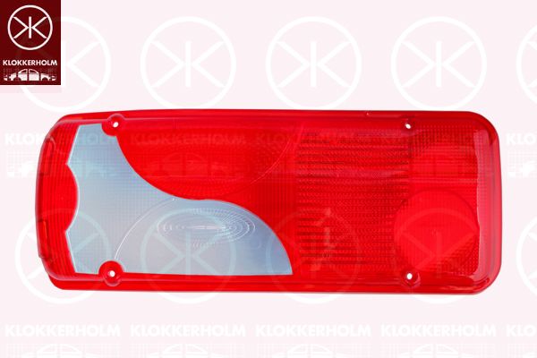 Szkło lampy, lampa tylna zespolona KLOKKERHOLM 35470753