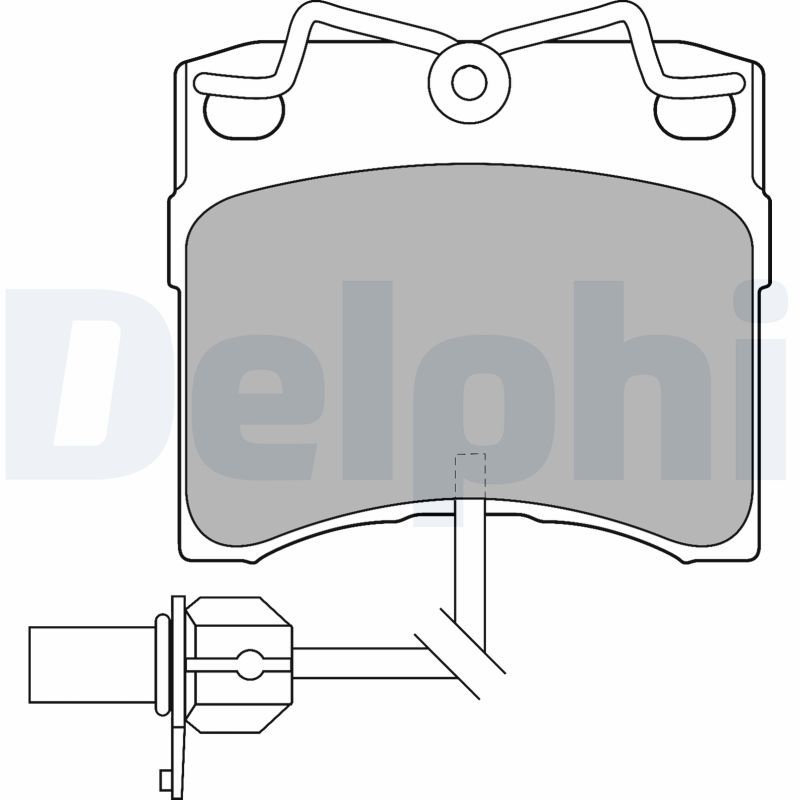 Sada brzdových platničiek kotúčovej brzdy DELPHI LP1535