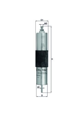 Palivový filter MAHLE KL 104/1
