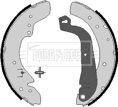Zestaw szczęk hamulcowych BORG & BECK BBS6059