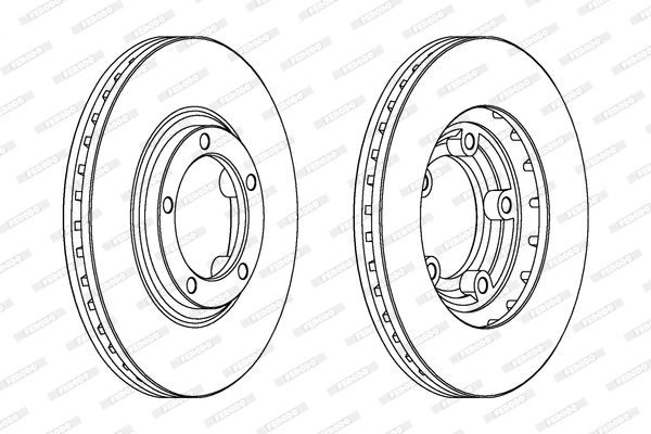 Tarcza hamulcowa FERODO DDF1822