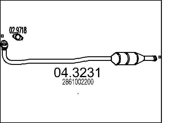 Katalizator MTS 2861002200
