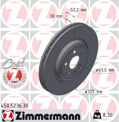 Disc frana ZIMMERMANN FORMULA S 450.5236.30