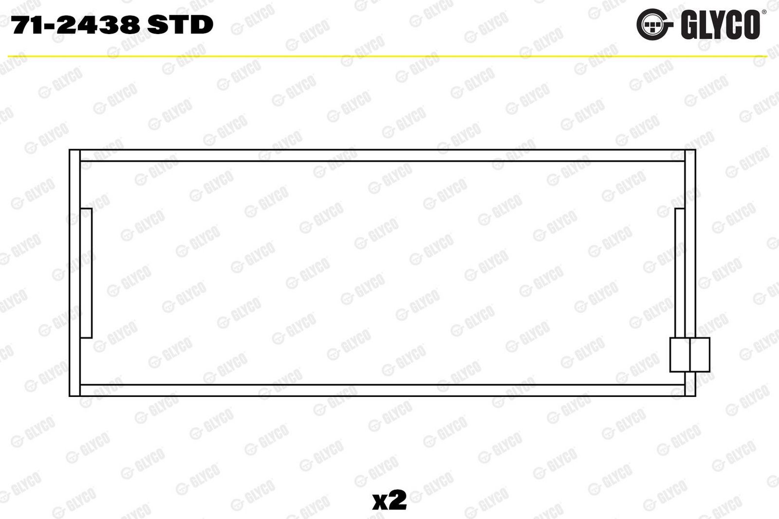 Cuzinet bielă GLYCO 71-2438 STD