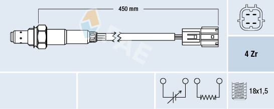 Sonda lambda FAE 77393